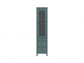 2.08.07.120.6 САГА шкаф с витриной 50 темно-бирюзовый RU в Покачах - pokachi.ok-mebel.com | фото 2