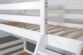 АДЕЛЬ Кровать двухъярусная с наклонной лестницей (белый) в Покачах - pokachi.ok-mebel.com | фото 6