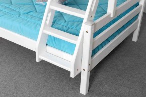 АДЕЛЬ Кровать двухъярусная с наклонной лестницей (белый) в Покачах - pokachi.ok-mebel.com | фото 7
