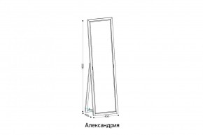 АЛЕКСАНДРИЯ-9.1 Зеркало напольное в Покачах - pokachi.ok-mebel.com | фото 2