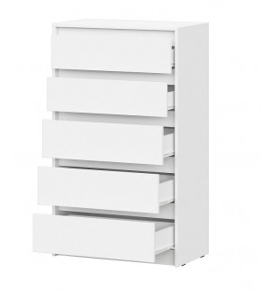 АЙДЕН КМ06-700 Комод 5 ящиков (белый) в Покачах - pokachi.ok-mebel.com | фото 2