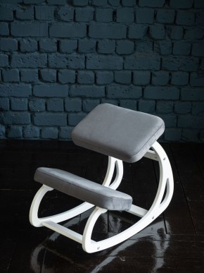 Балансирующий коленный стул Конёк Горбунёк (Белый) в Покачах - pokachi.ok-mebel.com | фото 3