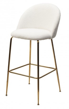 Барный стул GLADE NINI-01 Белый, teddy / золотой каркас М-City в Покачах - pokachi.ok-mebel.com | фото