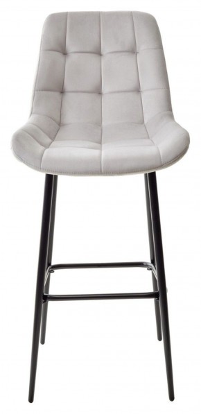 Барный стул ХОФМАН, цвет H-09 Светло-серый, велюр / черный каркас М-City в Покачах - pokachi.ok-mebel.com | фото 5