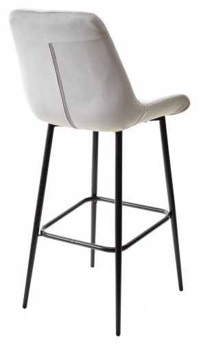 Барный стул ХОФМАН, цвет H-09 Светло-серый, велюр / черный каркас М-City в Покачах - pokachi.ok-mebel.com | фото 6