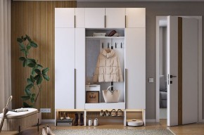 БАСКО Прихожая К9 (белое дерево) в Покачах - pokachi.ok-mebel.com | фото 2