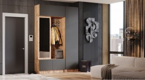 БАВАРИЯ Прихожая (дуб вотан/графит) в Покачах - pokachi.ok-mebel.com | фото