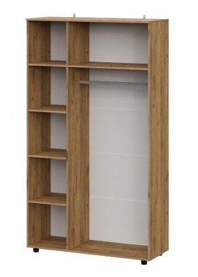 БАЙКАЛ Шкаф трехстворчатый (Графит/Дуб золотой) в Покачах - pokachi.ok-mebel.com | фото 2