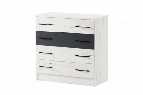 БЕАТРИС Комод К800 (дуб крафт белый/антрацит) в Покачах - pokachi.ok-mebel.com | фото 2
