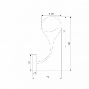 Бра Eurosvet Calyx 60169/1 никель в Покачах - pokachi.ok-mebel.com | фото 4