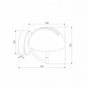 Бра Eurosvet Emisfero 50083/1 LED золото в Покачах - pokachi.ok-mebel.com | фото 3