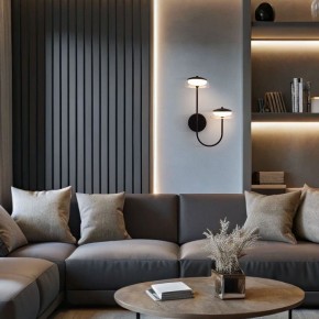 Бра Eurosvet Fungo 50388/2 LED черный в Покачах - pokachi.ok-mebel.com | фото 3
