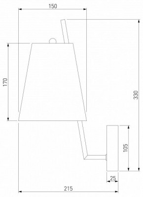 Бра Eurosvet Topanga 60173/1 латунь в Покачах - pokachi.ok-mebel.com | фото 5