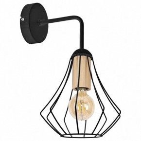 Бра Imex MD.9051 MD.9051-1-W-BK+WOOD в Покачах - pokachi.ok-mebel.com | фото