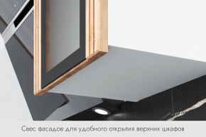 БЬЯНКА Кухонный гарнитур 1,6 белый/лиственница охотская/смоки софт в Покачах - pokachi.ok-mebel.com | фото 4