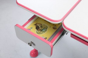 Парта-трансофрмер Amare Pink с выдвижным ящиком в Покачах - pokachi.ok-mebel.com | фото 5