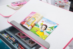 Парта-трансофрмер Amare Pink с выдвижным ящиком в Покачах - pokachi.ok-mebel.com | фото 6