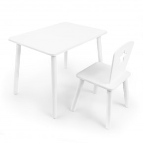 Детский комплект стол и стул «Звезда» Rolti Baby (белый/белый, массив березы/мдф) в Покачах - pokachi.ok-mebel.com | фото