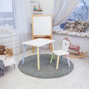 Детский комплект стол и стул «Звезда» Rolti Baby (белый/цветной, массив березы/мдф) в Покачах - pokachi.ok-mebel.com | фото 2