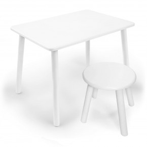 Детский комплект стол и табурет круглый Rolti Baby (белая столешница/белое сиденье/белые ножки) в Покачах - pokachi.ok-mebel.com | фото