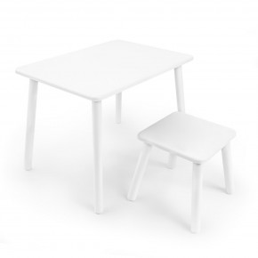 Детский комплект стол и табурет Rolti Baby (белая столешница/белое сиденье/белые ножки) в Покачах - pokachi.ok-mebel.com | фото