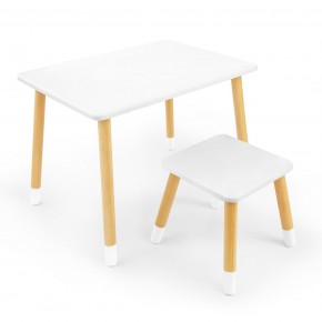 Детский комплект стол и табурет Rolti Baby (белая столешница/белое сиденье/береза ножки) в Покачах - pokachi.ok-mebel.com | фото