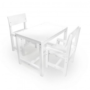Детский растущий комплект стол и два стула  Я САМ "Лофт" (Белый, Белый) в Покачах - pokachi.ok-mebel.com | фото