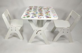 Детский растущий стол-парта и два стула Я САМ "Умка-Дуо" (Алфавит) в Покачах - pokachi.ok-mebel.com | фото