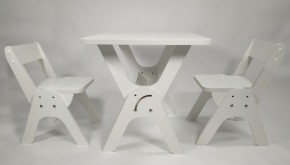 Детский растущий стол-парта и два стула Я САМ "Умка-Дуо" (Белый) в Покачах - pokachi.ok-mebel.com | фото 1