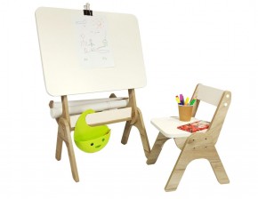 Детский растущий стол-парта и стул Я САМ "Умка" (Дуб/Серый) в Покачах - pokachi.ok-mebel.com | фото 3