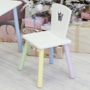 Детский стул Корона (Белый/Белый/Цветной) в Покачах - pokachi.ok-mebel.com | фото 1