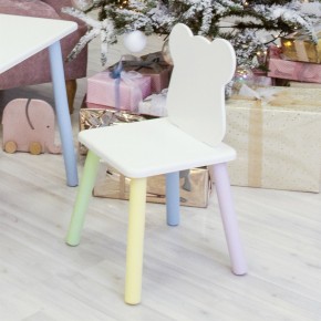 Детский стул Мишутка (Белый/Белый/Цветной) в Покачах - pokachi.ok-mebel.com | фото