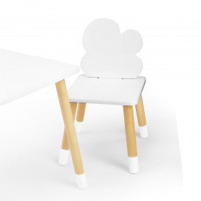 Детский стул Облачко (Белый/Белый/Береза) в Покачах - pokachi.ok-mebel.com | фото 1