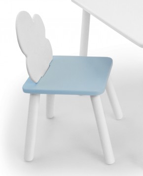 Детский стул Облачко (Белый/Голубой/Белый) в Покачах - pokachi.ok-mebel.com | фото 1