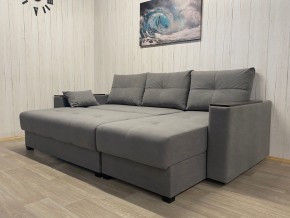 Диван угловой Комфорт-3 (НПБ+МДФ) велюр Galaxy Lite 26 в Покачах - pokachi.ok-mebel.com | фото 3