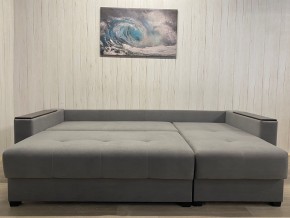 Диван угловой Комфорт-3 (НПБ+МДФ) велюр Galaxy Lite 26 в Покачах - pokachi.ok-mebel.com | фото 4