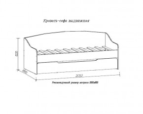 ДЖУНИОР Кровать-софа выдвижная в Покачах - pokachi.ok-mebel.com | фото 2