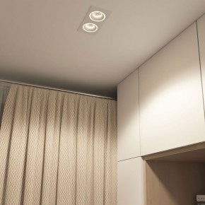 DK2062-WH Встраиваемый светильник, IP 20, до 15 Вт, GU10, LED, белый, алюминий в Покачах - pokachi.ok-mebel.com | фото 4