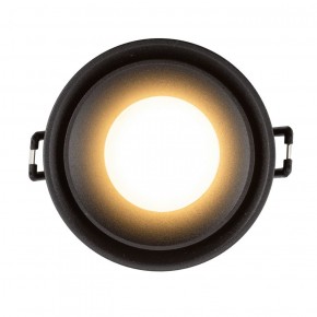 DK2403-BK Встраиваемый светильник влагозащ., IP 44, 10 Вт, GU10, черный, алюминий в Покачах - pokachi.ok-mebel.com | фото 3