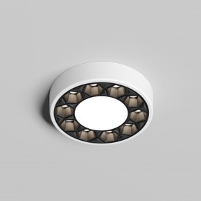DK2440-WB Встраиваемый светильник DUAL 5+5 Вт, LED 4000K, IP 20, d90mm, белый/черный, алюминий/акрил в Покачах - pokachi.ok-mebel.com | фото