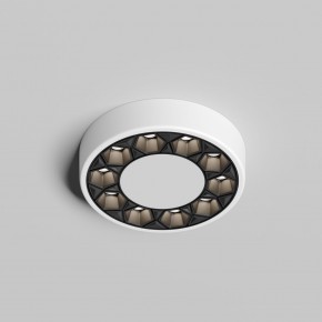 DK2440-WB Встраиваемый светильник DUAL 5+5 Вт, LED 4000K, IP 20, d90mm, белый/черный, алюминий/акрил в Покачах - pokachi.ok-mebel.com | фото 3