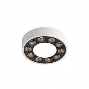 DK2440-WB Встраиваемый светильник DUAL 5+5 Вт, LED 4000K, IP 20, d90mm, белый/черный, алюминий/акрил в Покачах - pokachi.ok-mebel.com | фото 4