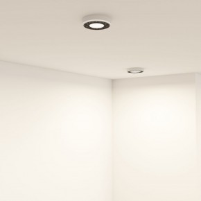 DK2440-WB Встраиваемый светильник DUAL 5+5 Вт, LED 4000K, IP 20, d90mm, белый/черный, алюминий/акрил в Покачах - pokachi.ok-mebel.com | фото 6