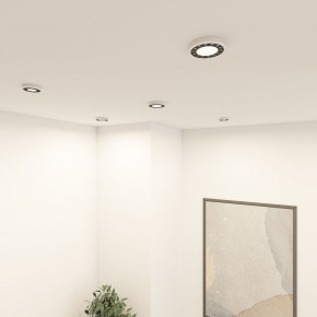 DK2441-WB Встраиваемый светильник DUAL 9+9 Вт, LED 4000K, IP 20, d120mm, белый/черный, алюминий/акрил в Покачах - pokachi.ok-mebel.com | фото 2