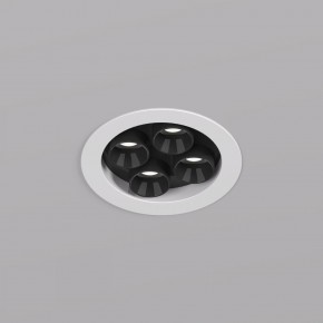 DK2510-WB Встраиваемый светильник SPACE со светодиодом d65 220V 8W 38° 4000К IP20 белый/черный алюминий в Покачах - pokachi.ok-mebel.com | фото