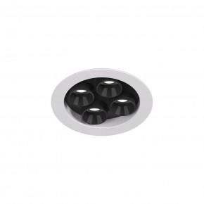 DK2510-WB Встраиваемый светильник SPACE со светодиодом d65 220V 8W 38° 4000К IP20 белый/черный алюминий в Покачах - pokachi.ok-mebel.com | фото 4