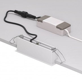 DK2514-WB Встраиваемый светильник SPACE со светодиодом L126mm 220V 10W 38° 4000К IP20 белый/черный алюминий в Покачах - pokachi.ok-mebel.com | фото 3
