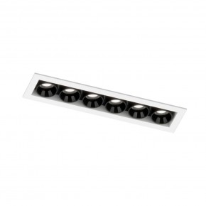 DK2514-WB Встраиваемый светильник SPACE со светодиодом L126mm 220V 10W 38° 4000К IP20 белый/черный алюминий в Покачах - pokachi.ok-mebel.com | фото 5