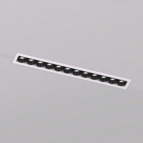 DK2515-WB Встраиваемый светильник SPACE со светодиодом L240mm 220V 20W 38° 4000К IP20 белый/черный алюминий в Покачах - pokachi.ok-mebel.com | фото