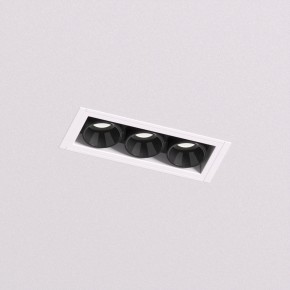 DK2530-WB Встраиваемый светильник SPACE со светодиодом под шпатлевку L69mm 220V 6W 38° 4000К IP20 белый/черный алюминий в Покачах - pokachi.ok-mebel.com | фото